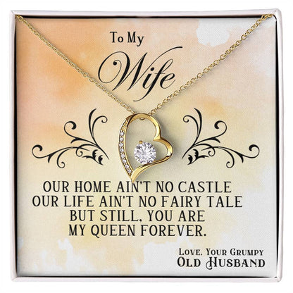 You're My Queen Forever Heart Necklace