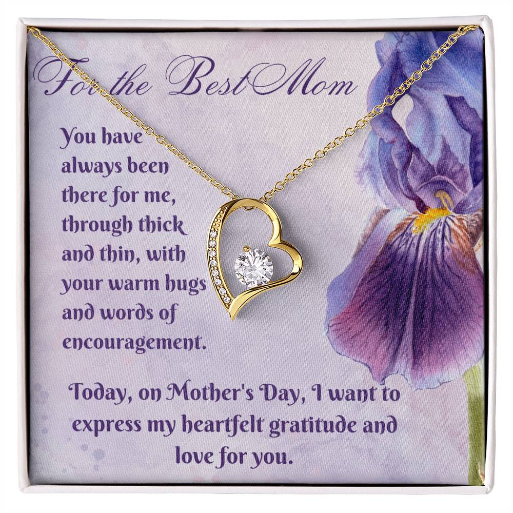 Best Mom Heart Necklace