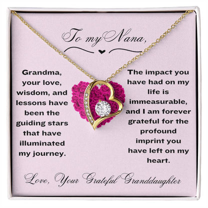 Nana Heart Forever Love Necklace From Granddaughter