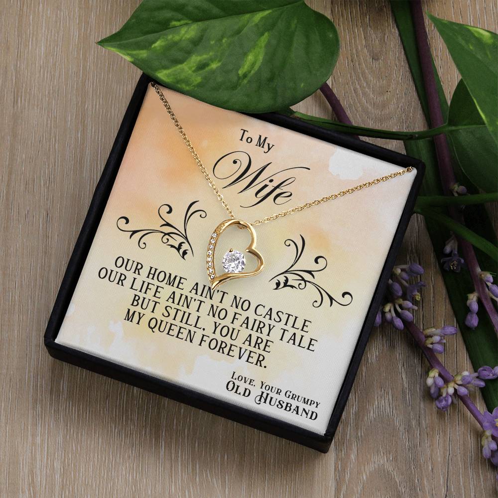 You're My Queen Forever Heart Necklace