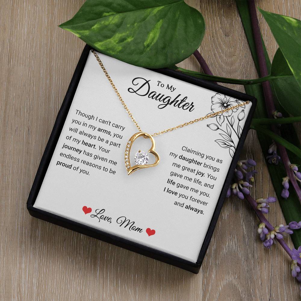 To My Daughter - Forever Love Necklace