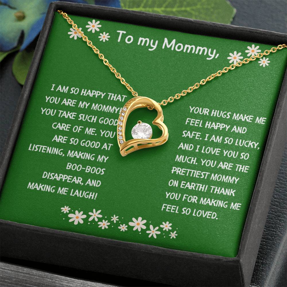 To My Mommy Heart Necklace from Child