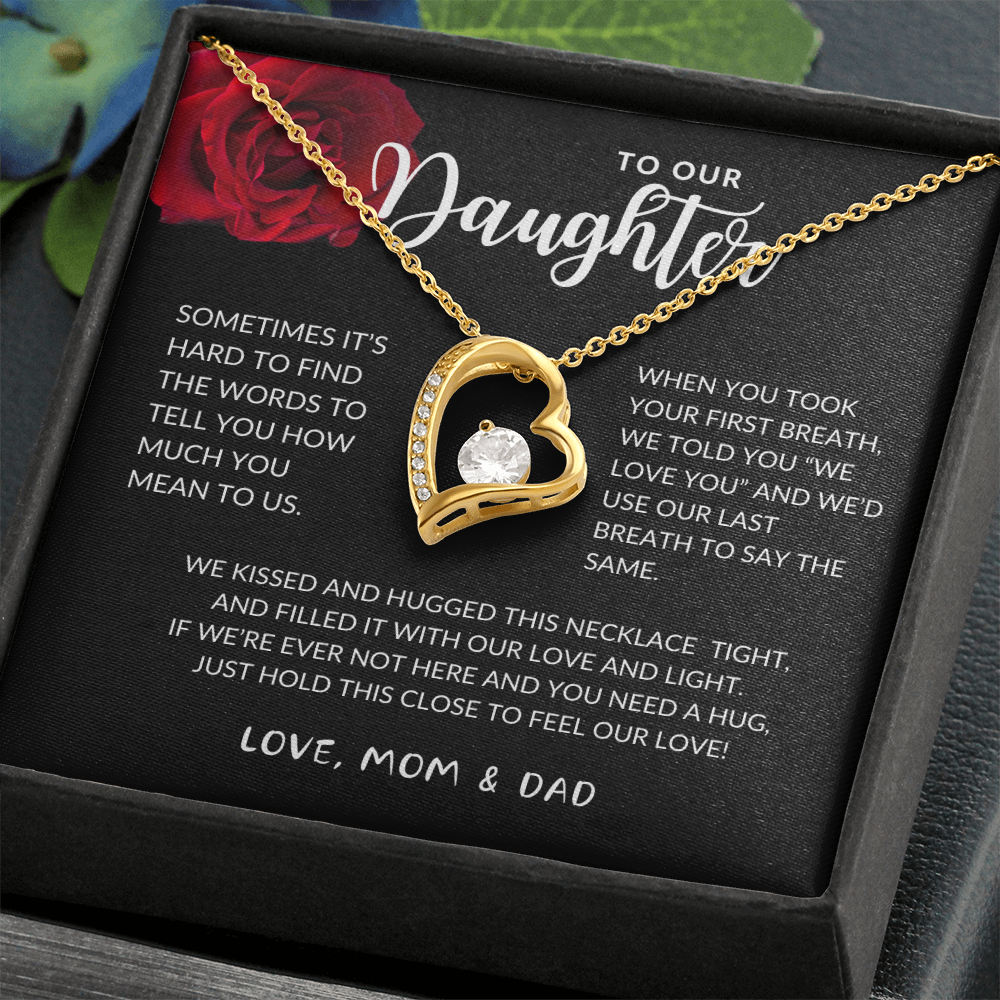 Daughter Forever Love Heart Necklace