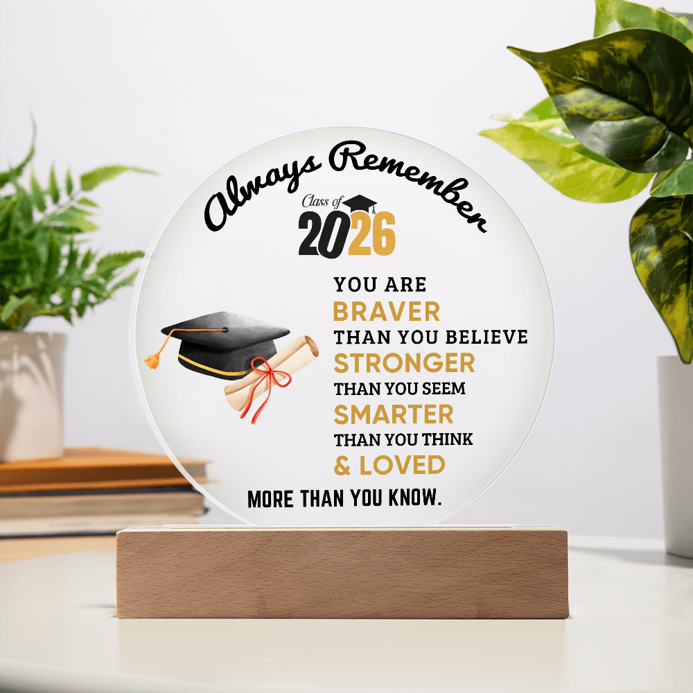 2026 Graduation Circle Acrylic Plaque