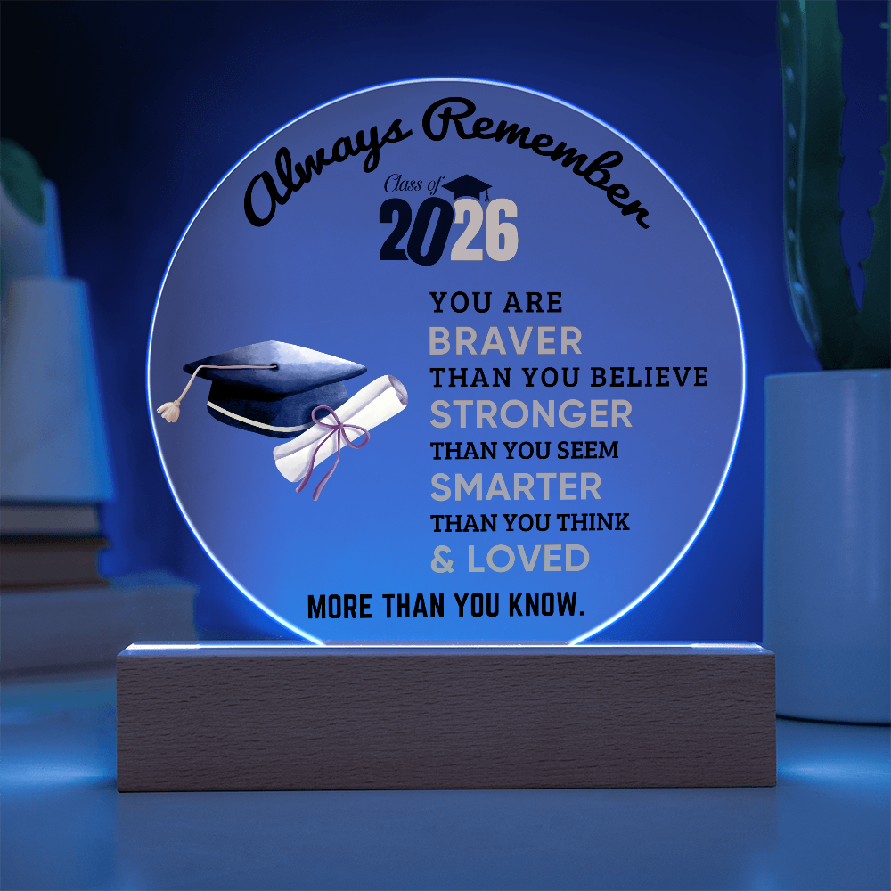 2026 Graduation Circle Acrylic Plaque