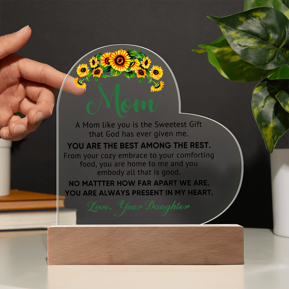 Best Among the Rest Heart Acrylic Plaque