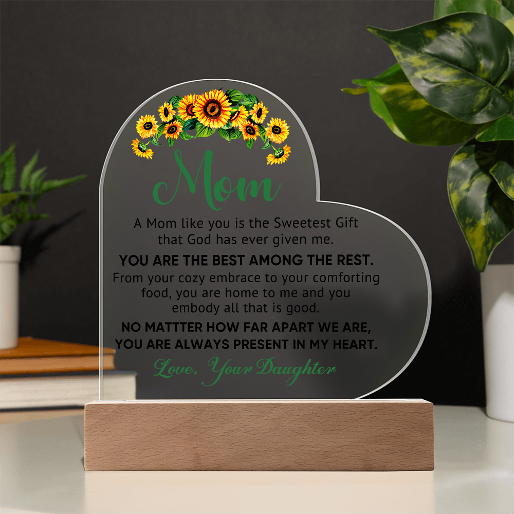 Best Among the Rest Heart Acrylic Plaque