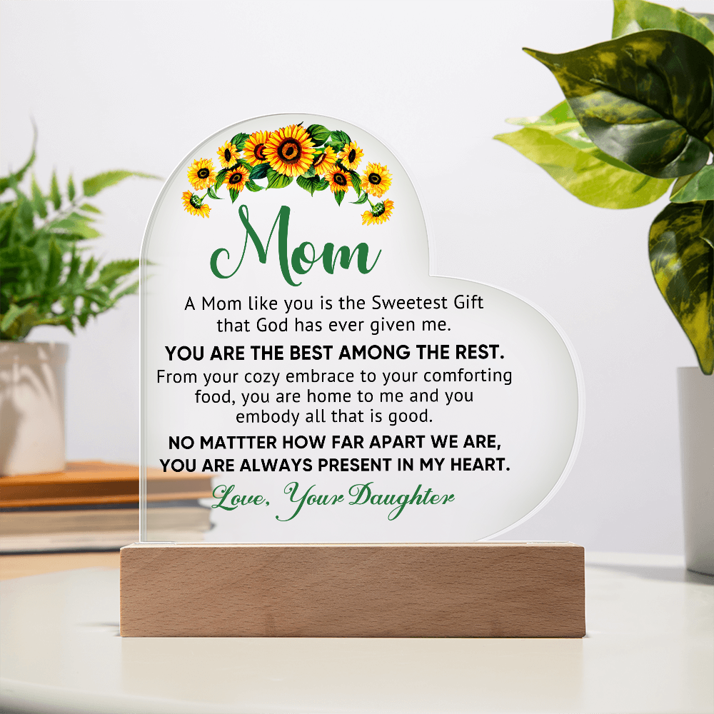 Best Among the Rest Heart Acrylic Plaque