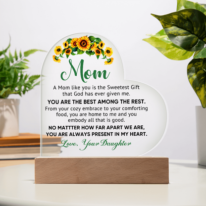 Best Among the Rest Heart Acrylic Plaque