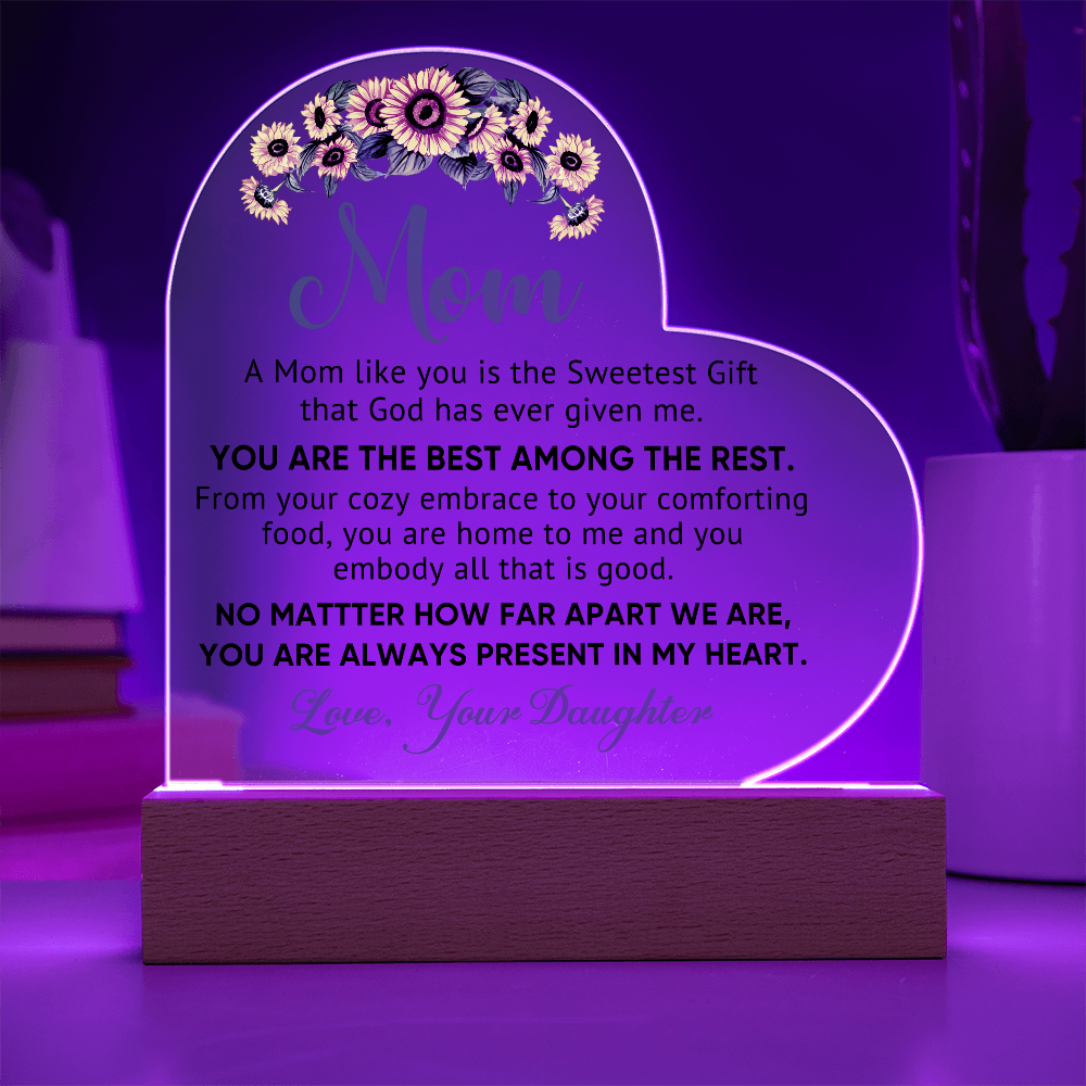 Best Among the Rest Heart Acrylic Plaque