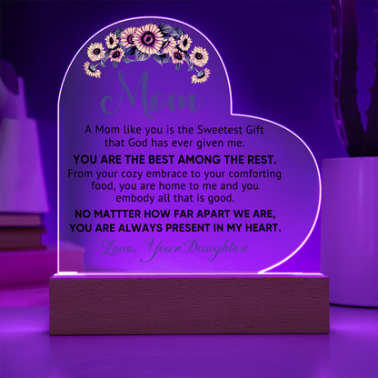 Best Among the Rest Heart Acrylic Plaque