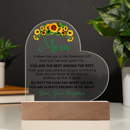 Best Among the Rest Heart Acrylic Plaque