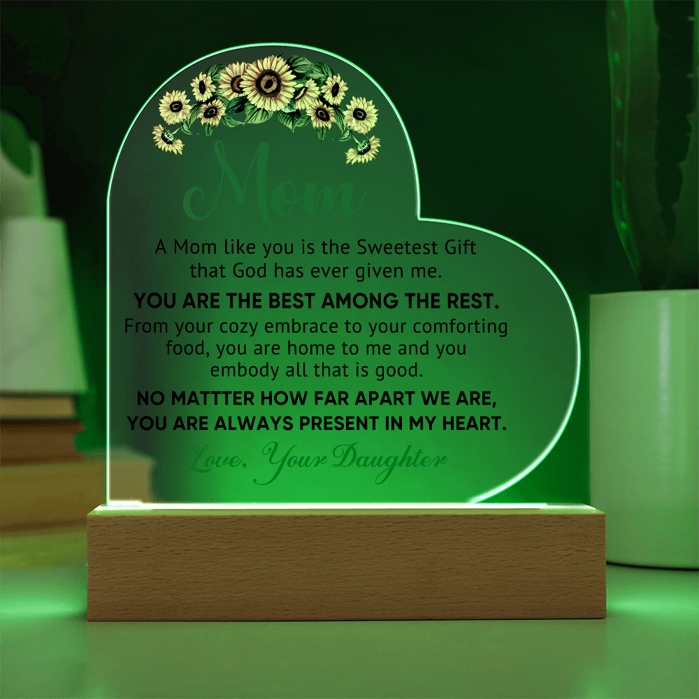 Best Among the Rest Heart Acrylic Plaque