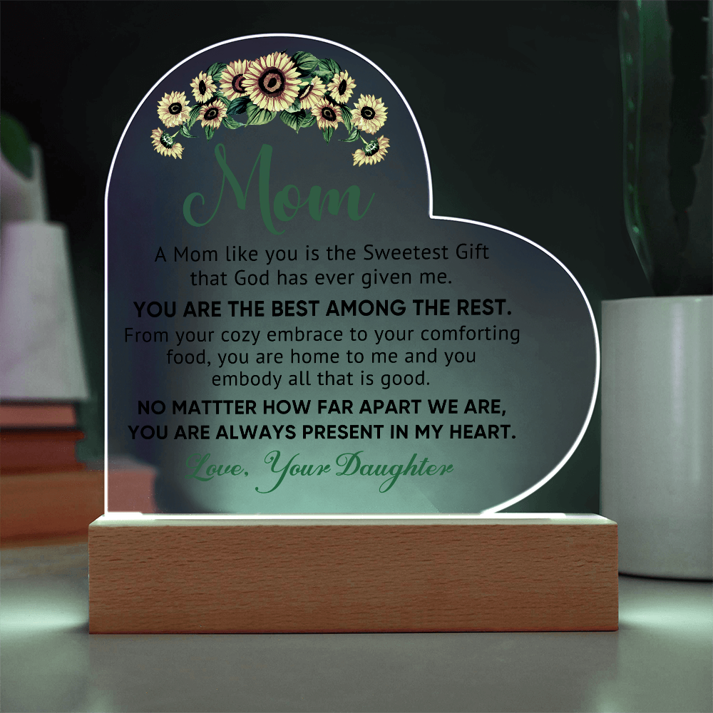 Best Among the Rest Heart Acrylic Plaque