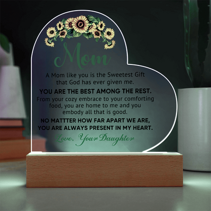 Best Among the Rest Heart Acrylic Plaque