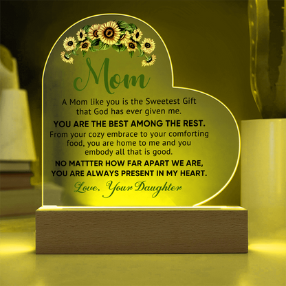 Best Among the Rest Heart Acrylic Plaque