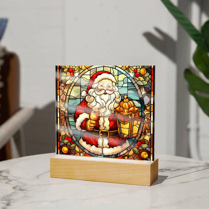 Vintage Santa Plaque Nightlight