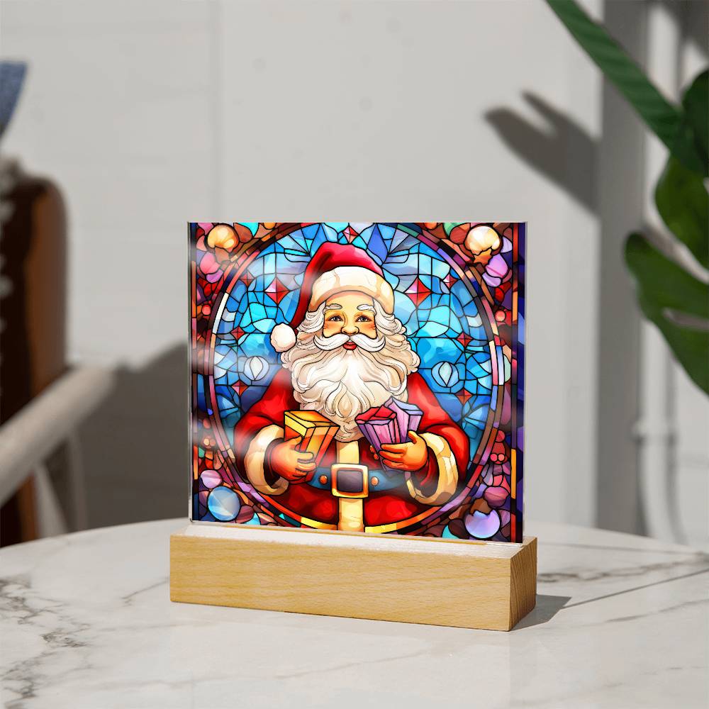 Santa Acrylic Plaque Nightlight