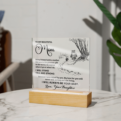 Always Your Baby Square Acrylic Plaque for Mom