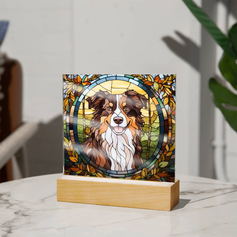 Acrylic Australian Shepherd Plaque