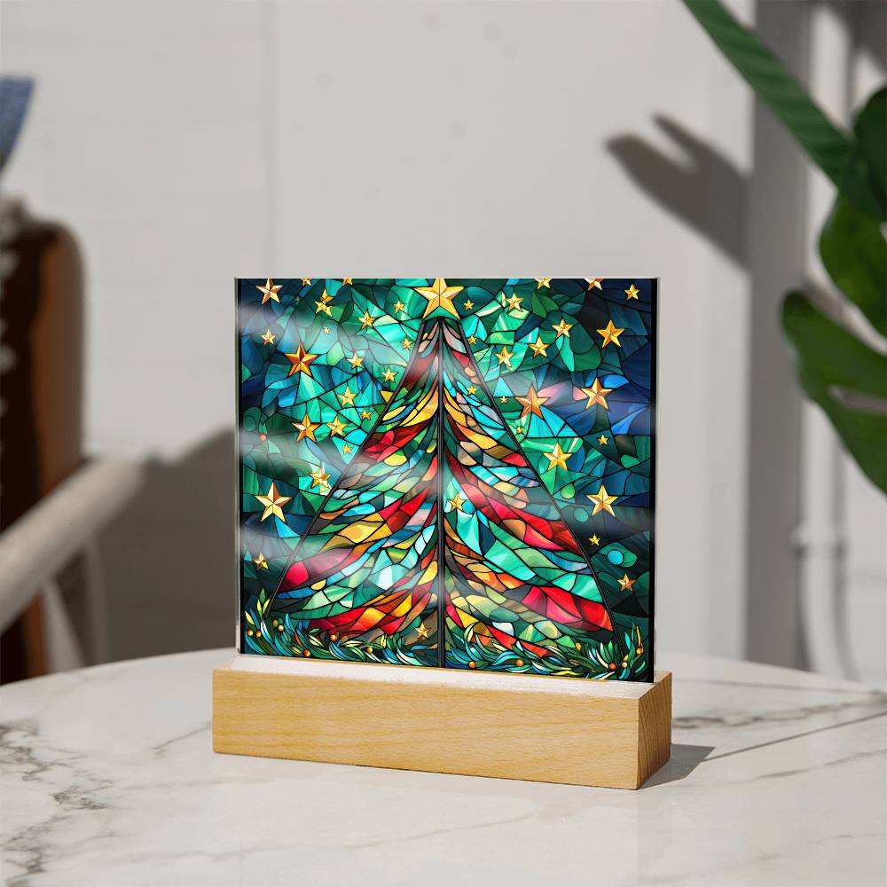 Christmas Tree Plaque Nightlight