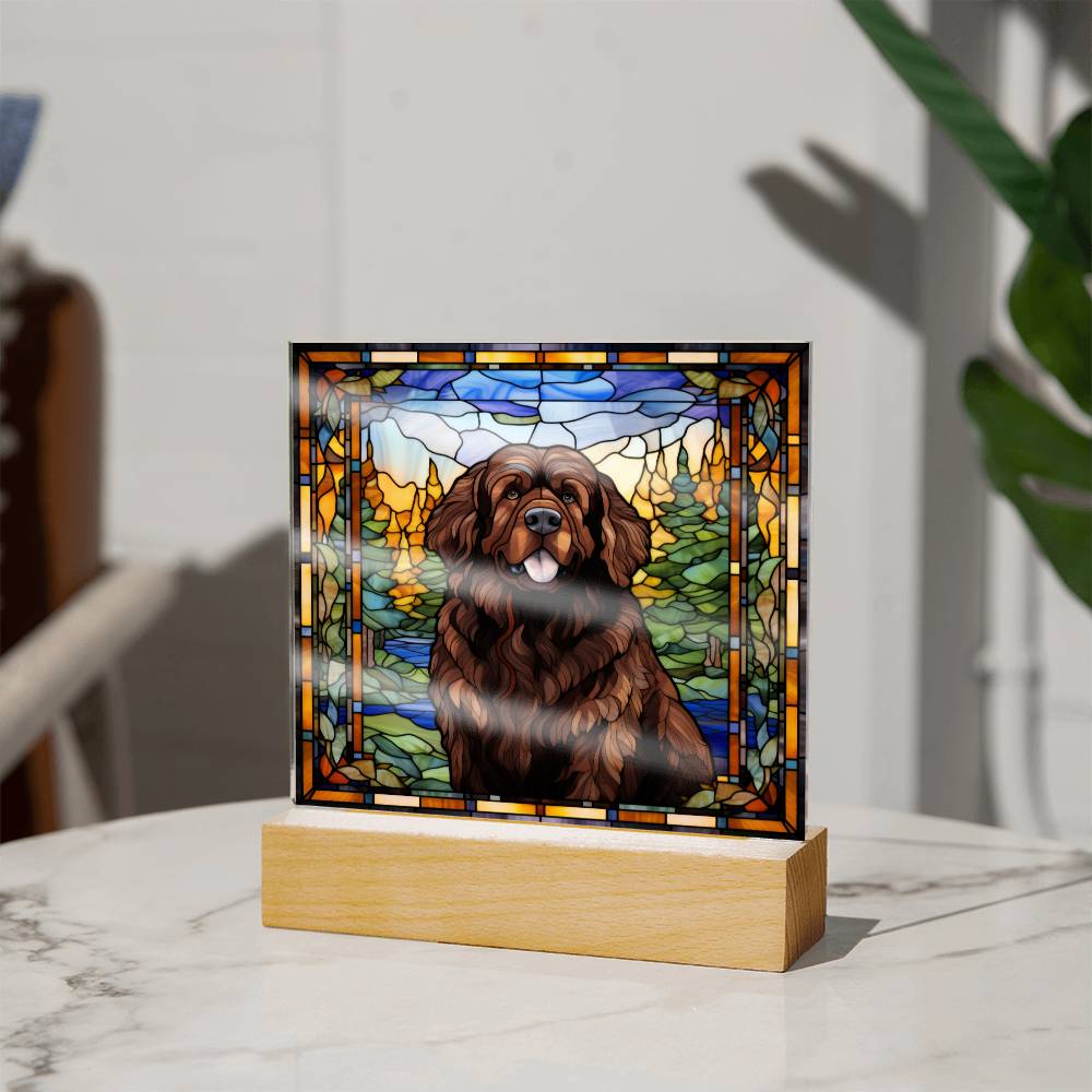 Brown Newfoundland Acrylic Plaque