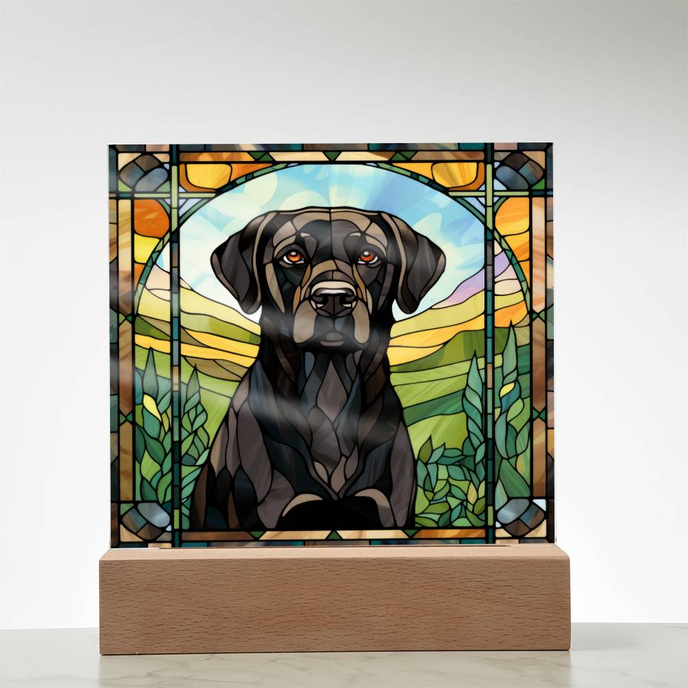 Black Lab Retriever Plaque