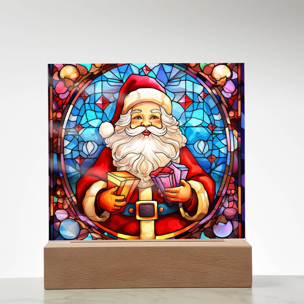 Santa Acrylic Plaque Nightlight