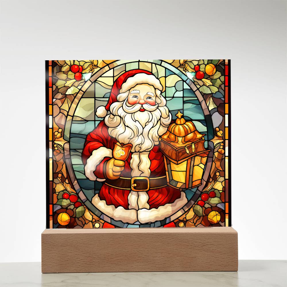 Vintage Santa Plaque Nightlight