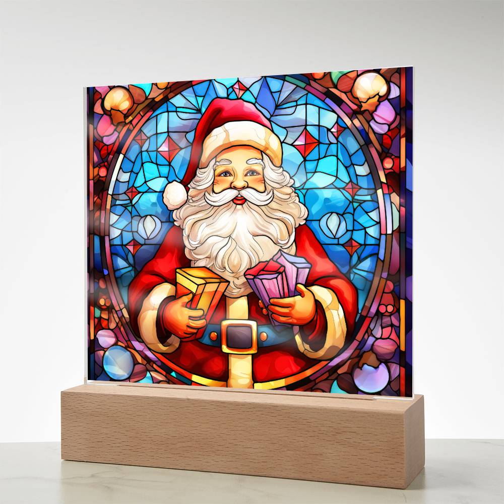 Santa Acrylic Plaque Nightlight