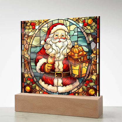 Vintage Santa Plaque Nightlight