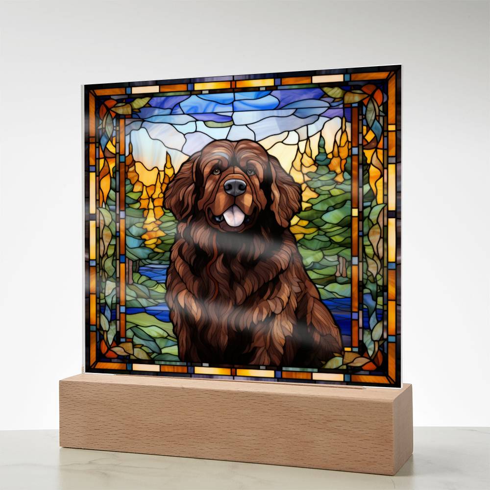 Brown Newfoundland Acrylic Plaque