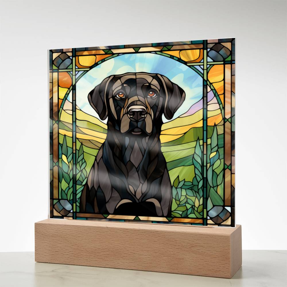 Black Lab Retriever Plaque