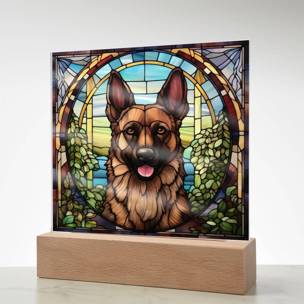 Brown Belgian Shepherd Plaque