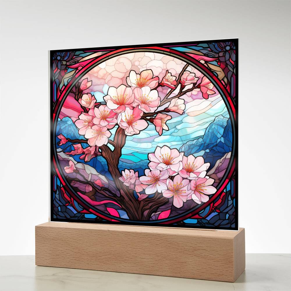 Cherry Blossom Tree Plaque