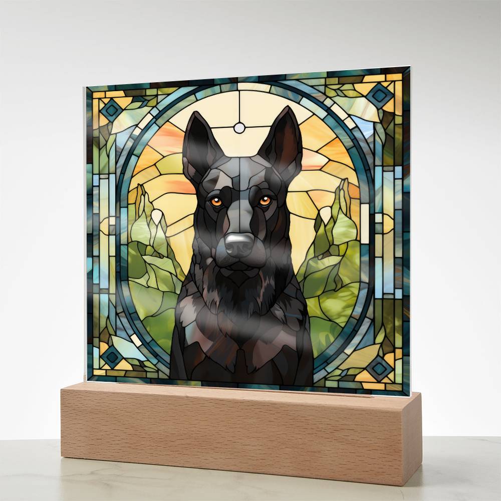 Black Belgian Shepherd Plaque