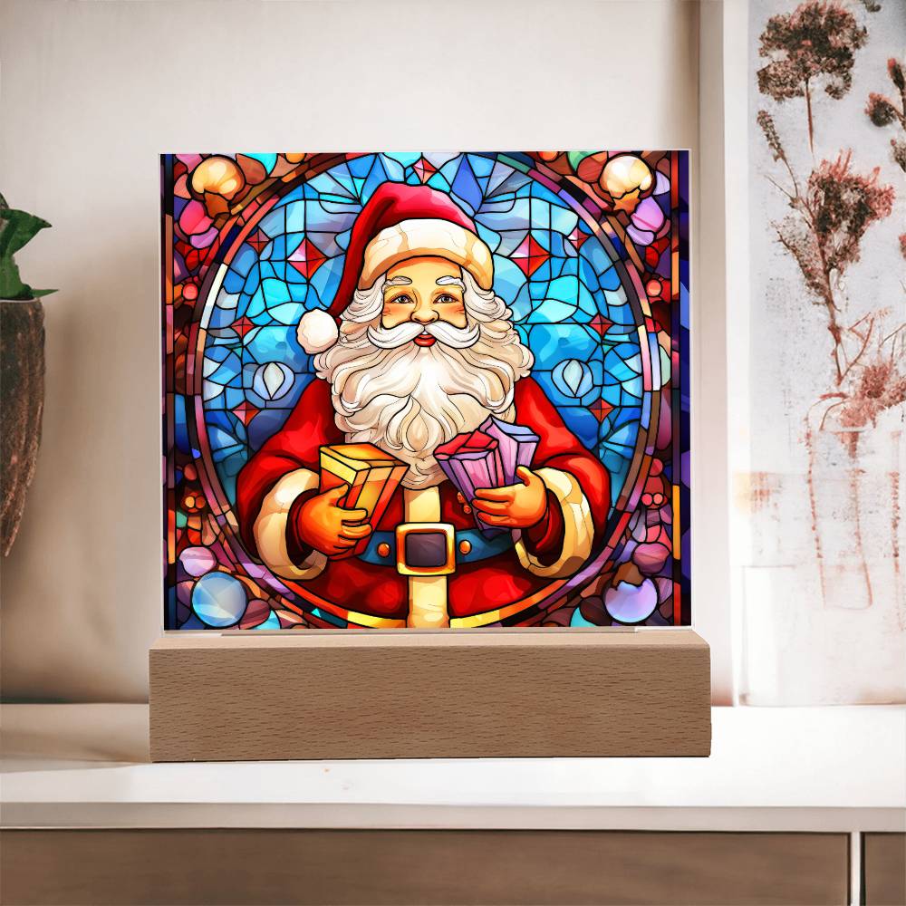 Santa Acrylic Plaque Nightlight