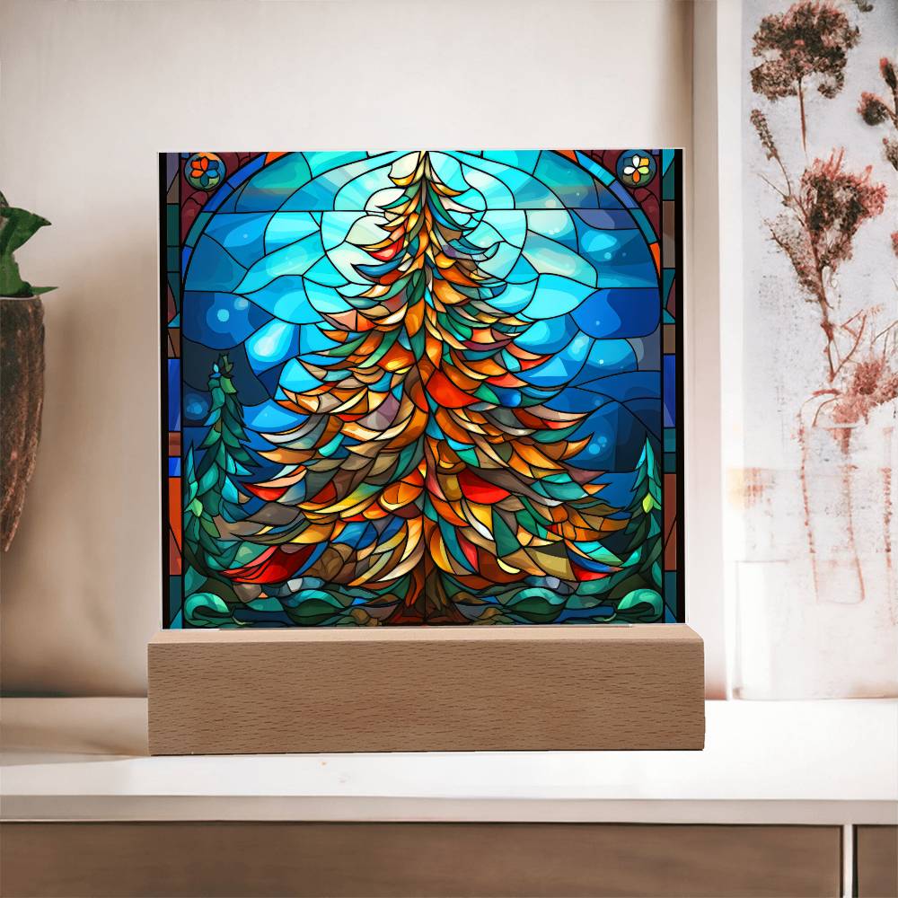 Christmas Tree Acrylic Plaque