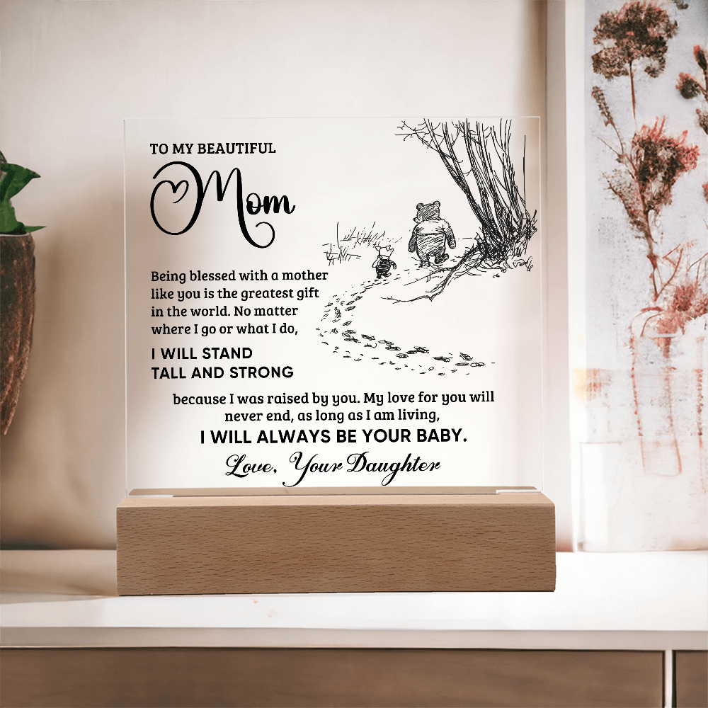 Always Your Baby Square Acrylic Plaque for Mom