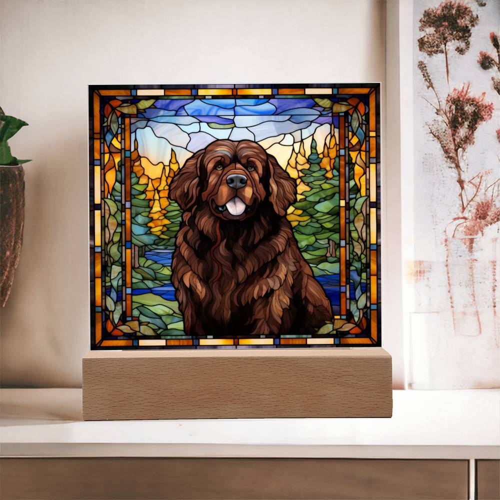 Brown Newfoundland Acrylic Plaque