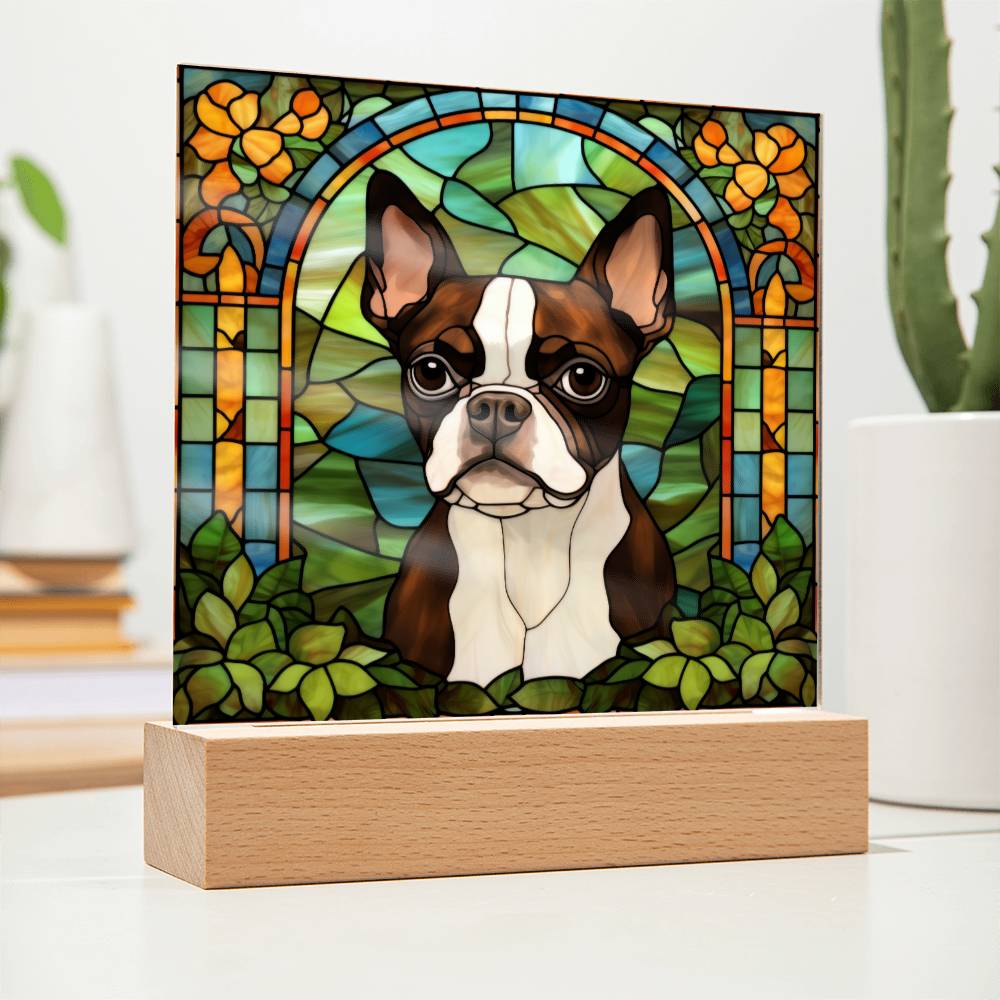 Boston Terrier Acrylic Plaque