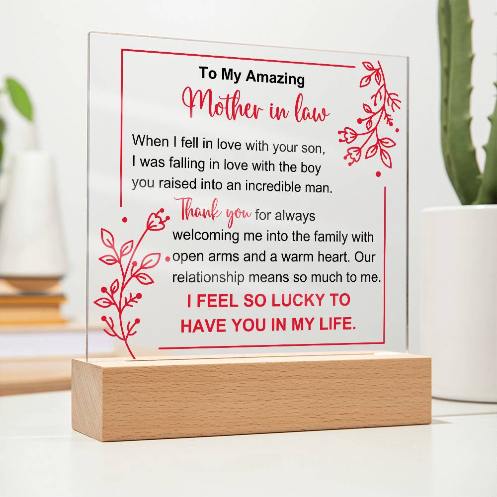 Mother In Law Acrylic Plaque