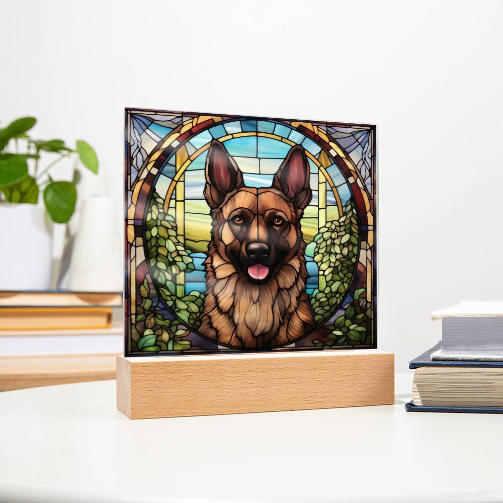 Brown Belgian Shepherd Plaque