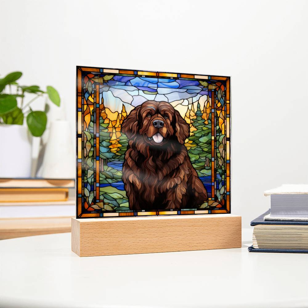 Brown Newfoundland Acrylic Plaque