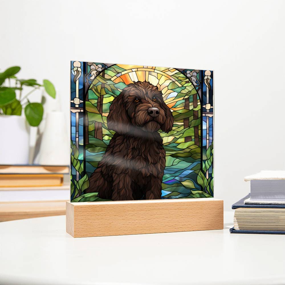 Black Labradoodle Plaque