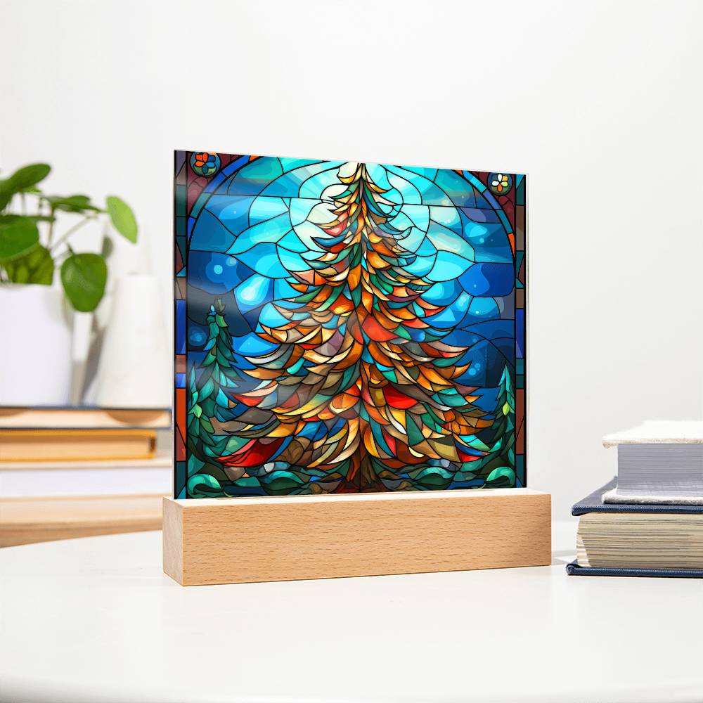 Christmas Tree Acrylic Plaque