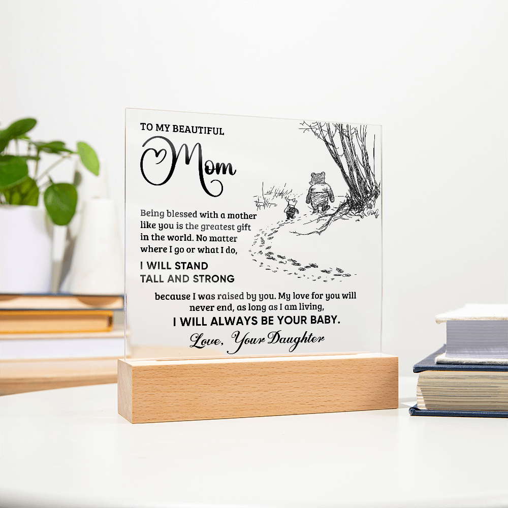 Always Your Baby Square Acrylic Plaque for Mom