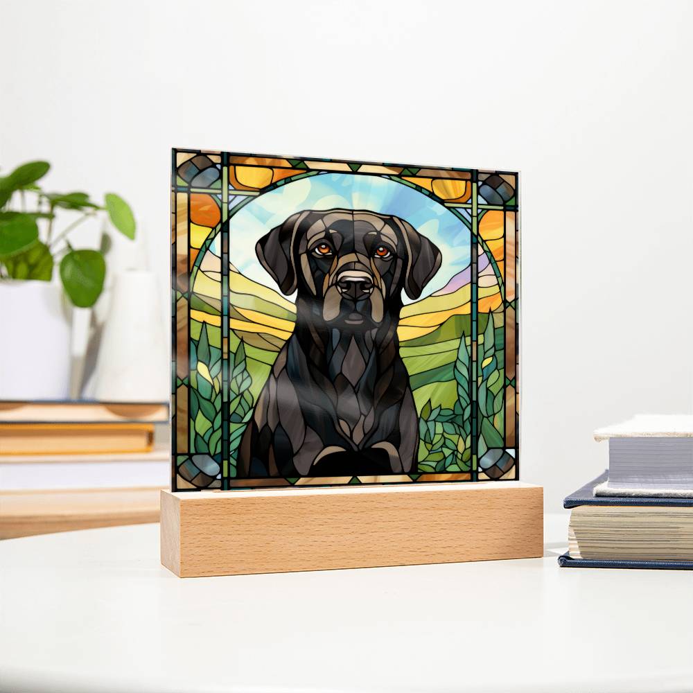 Black Lab Retriever Plaque