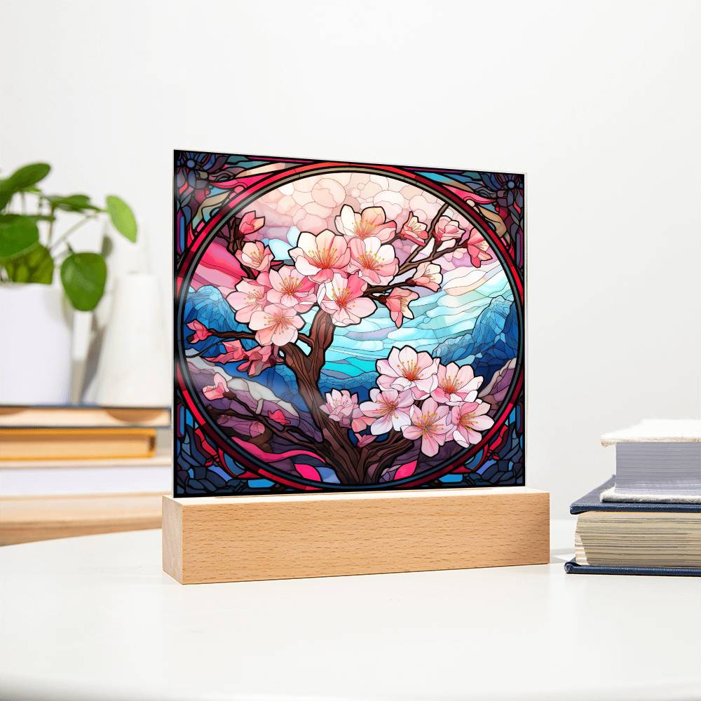 Cherry Blossom Tree Plaque