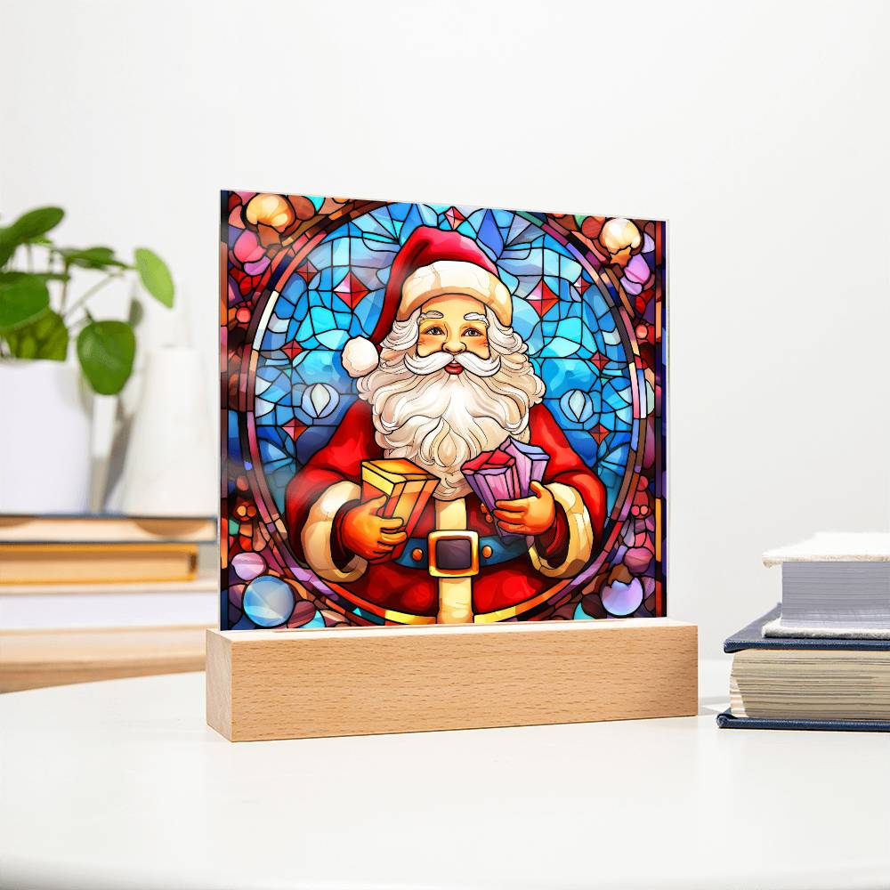 Santa Acrylic Plaque Nightlight